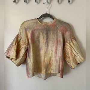 Hunter Bell puff sleeve blouse